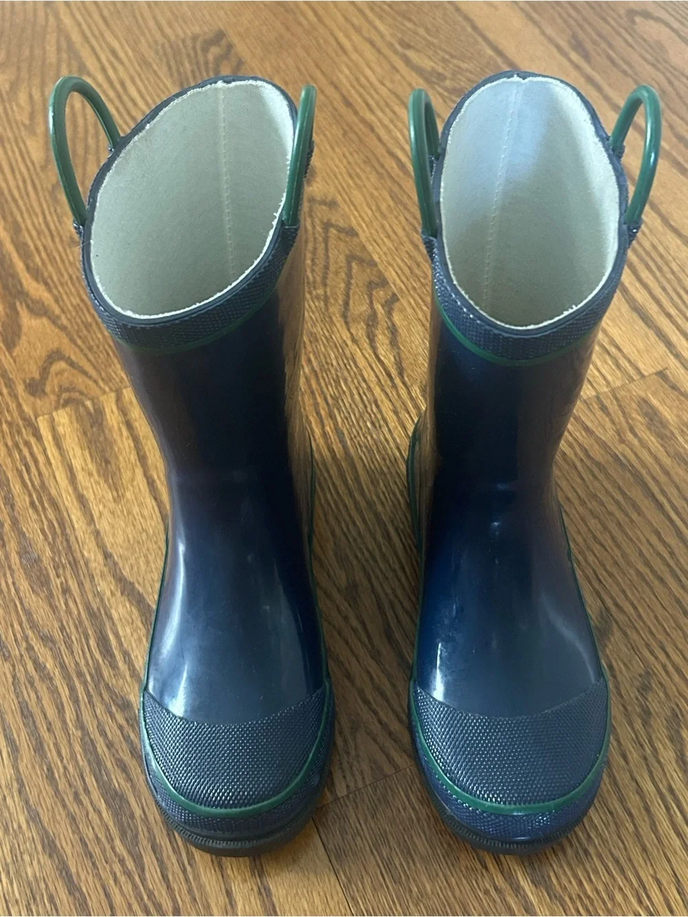 Western Chief Navy Rubber Rain Boots Waterproof Outdoor Mud Boots Kids Size 1